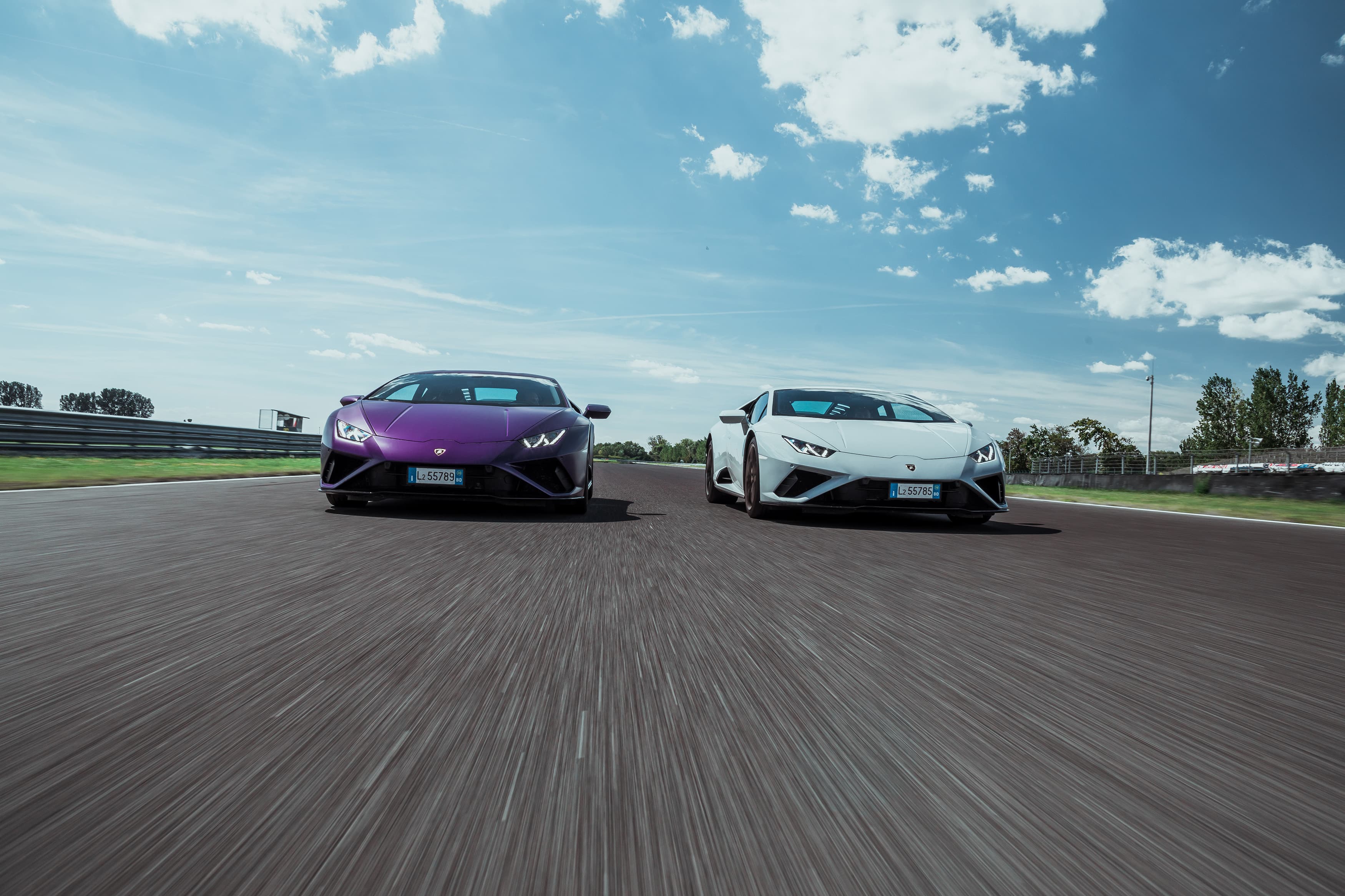 Lamborghini Huracán models on track