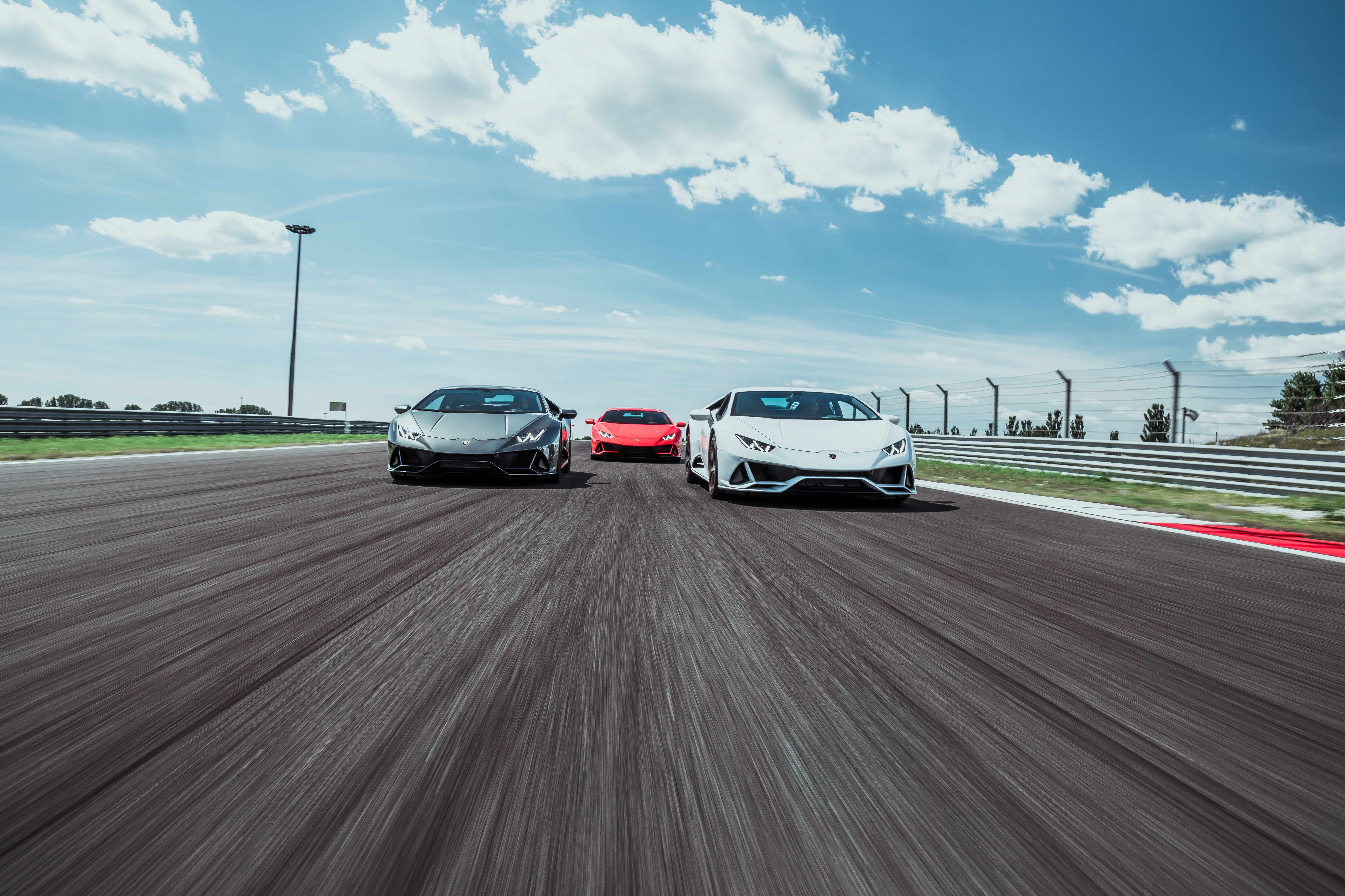 Lamborghini Racing on Track