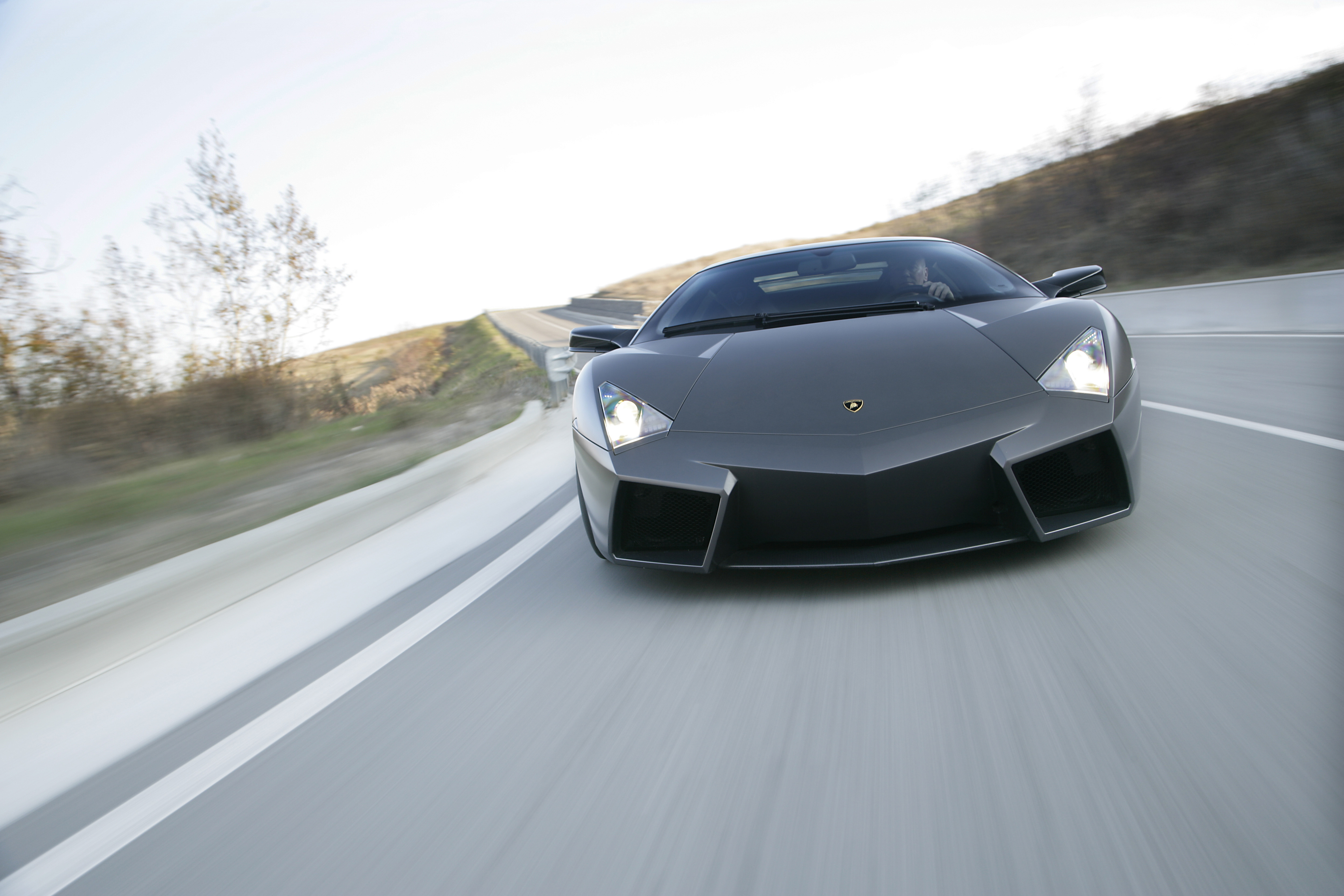 Lamborghini Reventón front view in action