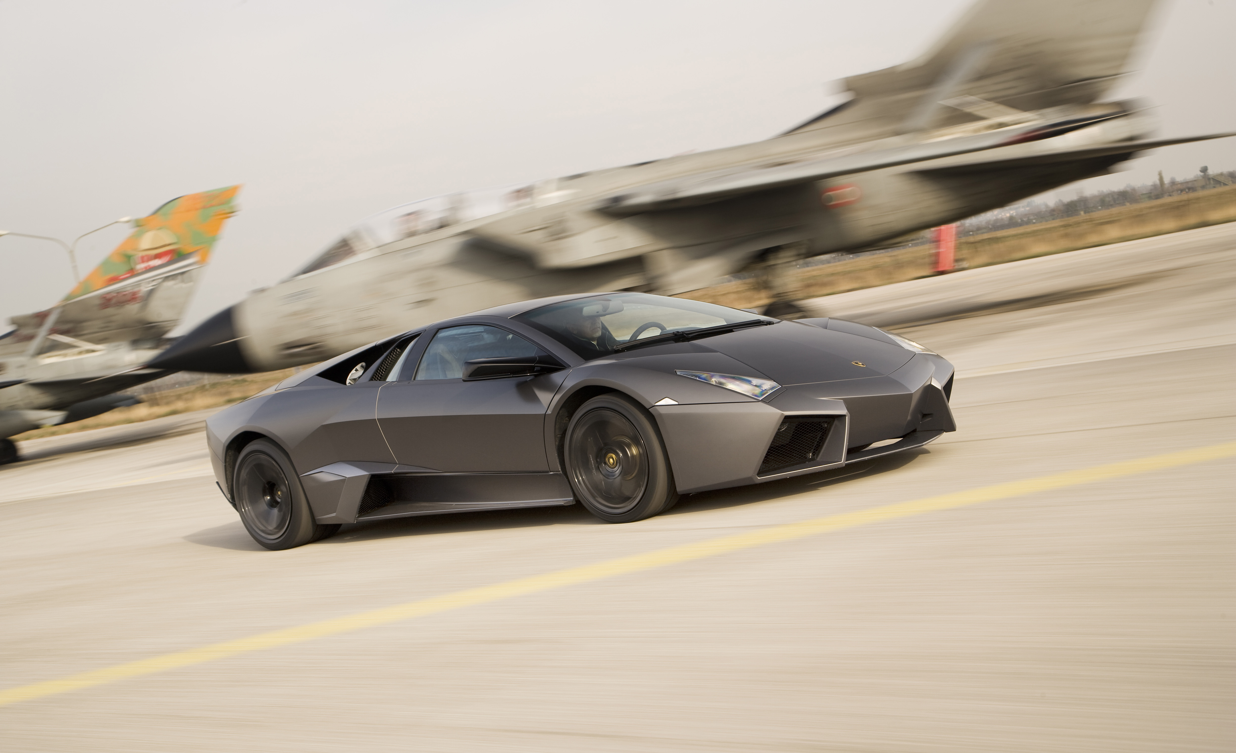 Lamborghini Reventón on track