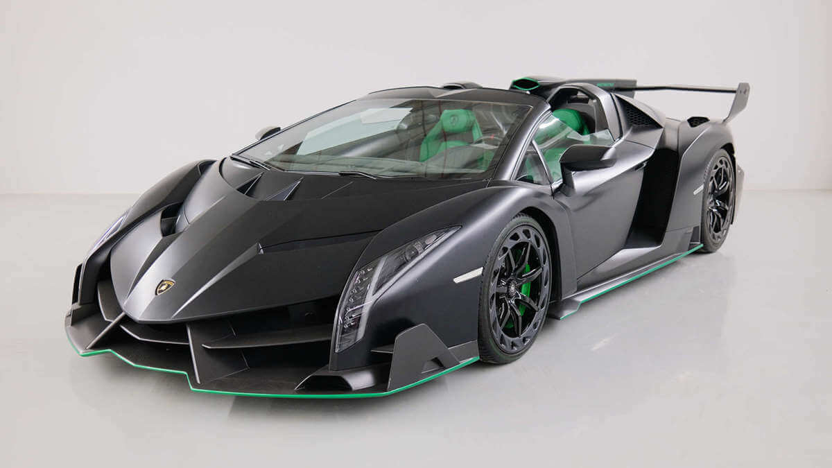 Lamborghini Veneno Roadster Green