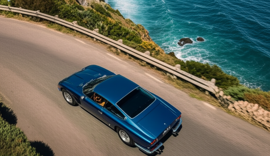 Lamborghini 400 GT aerial view