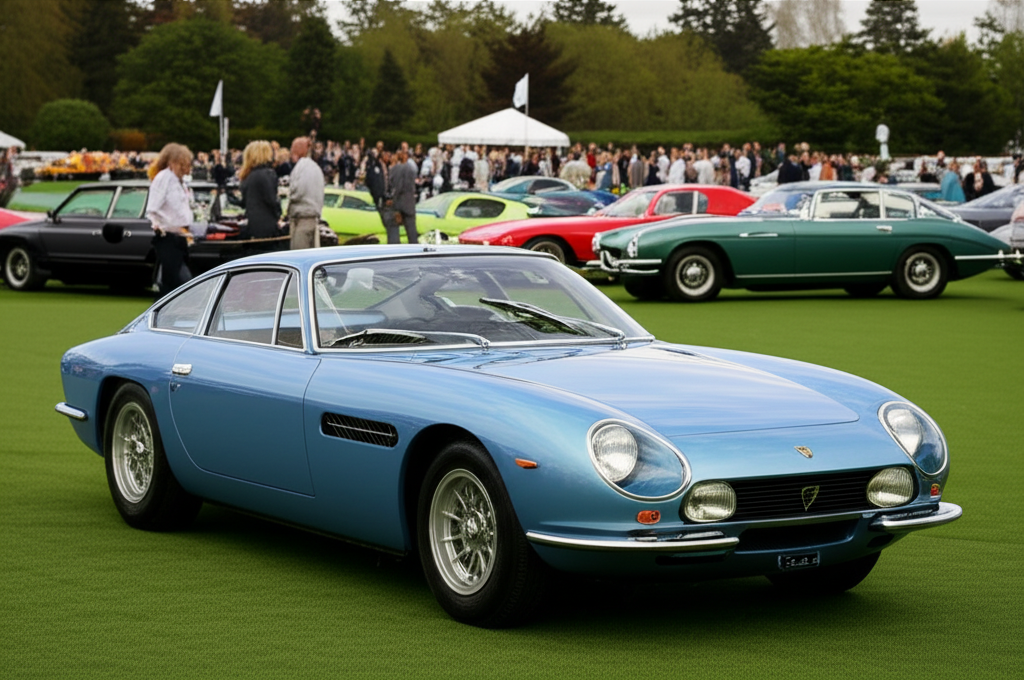 Lamborghini 400 GT at concours event